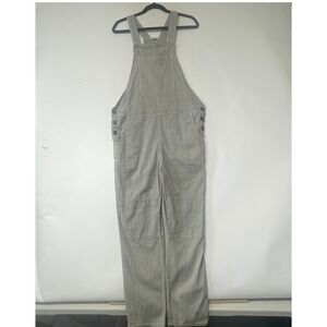 James Perse Standard Womens Gray Linen Blend Overalls Jumpsuit Size 1